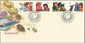 1987 Aussie Kids FDC