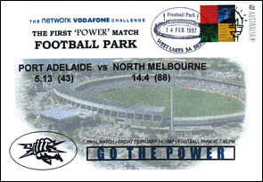 1997 Port Power Practice Match Football Park
