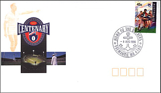 1996 AFL Centenary Cover with new Fremantle PM