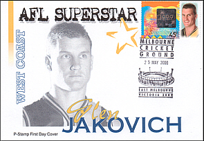 2000 P stamps FDC Glen Jakovich