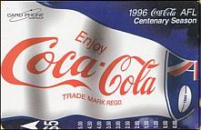 1996 Coca Cola AFL Centenary Season Cardphone
